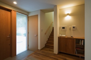  Entry hall house A with staircase 